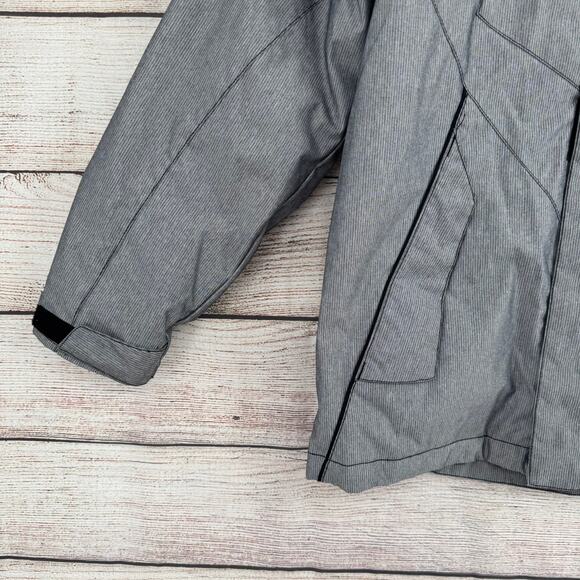 Columbia Convert Pinstripe Snowboard Ski Jacket Youth 10/12 Gray Bird of Prey - Picture 5 of 14